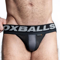 Oxballs OXJOK AIRMESH Upthrust Slider Jock Tar Black XL