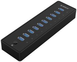 ORICO P10-U3-V1-Eu-Bk-Bp Hub Adapter - 10 Az 1-Ben, 10X Usb 3.0