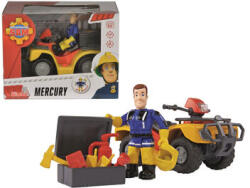 Simba Toys Cvad-bicicletă Simba Fireman Sam Mercury cu silueta (9257657) Set bricolaj copii