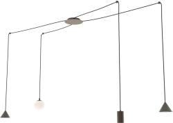 Emibig Fuji függőlámpa 4x10 W fekete 13494