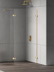 NEW TRENDY Eventa Gold Shine zuhanykabin fal walk-in 110 cm arany fényes/átlátszó üveg EXK-4854 (EXK4854)