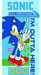 4home Prosop pentru copii Unstoppable Sonic the Hedgehog, 70 x 140 cm