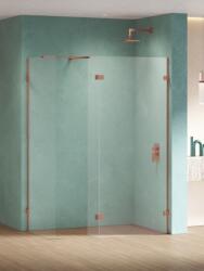 NEW TRENDY Eventa Copper Shine zuhanykabin fal walk-in 110 cm réz fényes/átlátszó üveg EXK-6549
