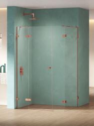 NEW TRENDY Eventa Copper Shine zuhanykabin 110x100 cm négyszögletes réz fényes/átlátszó üveg EXK-6467 (EXK6467)
