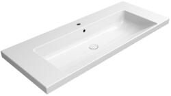 SAPHO GSI Norm kerámiamosdó 120x50 cm csapfurattal és túlfolyóval, ExtraGlaze fehér 8626111 (8626111)