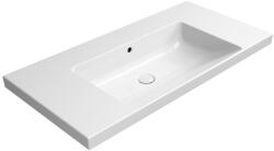 SAPHO GSI Norm kerámiamosdó 100x50 cm furat nélkül túlfolyóval, ExtraGlaze fehér 8633011 (8633011)