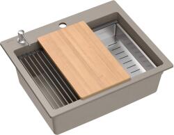 Quadron Kurt 110 graniteq mosogató 59.5x50 cm bézs HCQK5052ST (HCQK5052ST)