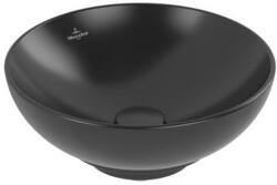Villeroy & Boch Loop & Friends mosdótál 38x38 cm kerek mosdótálak fekete 4A4501R7