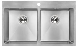 Laveo Marmara acél mosogató 78x48 cm acél SAM_020T (SAM020T)