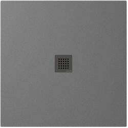 POLYSAN Treneca négyzet alakú zuhanytálca 90x90 cm szürke 84300.31 (8430031)