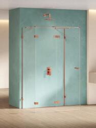 NEW TRENDY Eventa Copper Shine zuhanykabin 100x90 cm négyszögletes réz fényes/átlátszó üveg EXK-6487 (EXK6487)