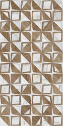 Kai Piesa decorativa tip marmura Delphi Stars Mix 4931, 25x50 cm, alb, maro (3800745493115)