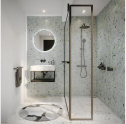 RIHO LUCID 402 SWING zuhanykabin transparent üveggel 160x40x200cm Matt fekete G005063121 KÉRJE EGYEDI ÁRAJÁNLATUNKAT! (g005063121)