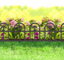 Garden of Eden Virágágyás szegély / kerítés - 60 x 30 cm - fekete Garden of Eden 11476B (11476B)