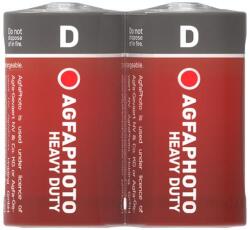 AgfaPhoto Elem, D góliát, 2 db, féltartós (szén-cink), zsugor, AGFAPHOTO Heavy Duty (AGHDD2)