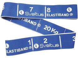 SVELTUS - Elastiband Blue 20 Kg + Qr Code - Fitnesz Erősítő Gumi - 20 Kg Ellenállás - Kék