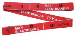 SVELTUS - Elastiband Red 10 Kg + Qr Code - Fitnesz Erősítő Gumi - 10 Kg Ellenállás - Piros