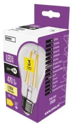 EMOS LED izzó Filament A60 / E27 / 3, 4 W (40 W) / 470 lm / meleg fehér (ZF5120)