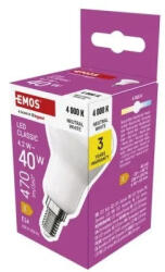 EMOS LED izzó Classic R50 / E14 / 4, 2 W (40 W) / 470 lm / Természetes fehér (ZQ7E23)