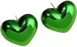 HARAHU AD-33378 Fülbevaló - Heart/Zöld KP33378