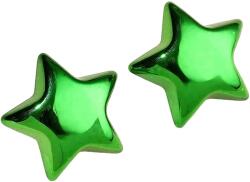 HARAHU AD-33420 Fülbevaló - Star/Zöld KP33420