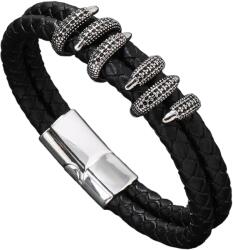 HARAHU HA-33334 Férfi karkötő - Fekete/Ezüst KP33334