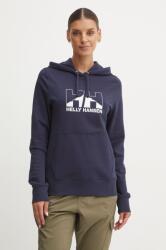 Helly Hansen felső NORD GRAPHIC sötétkék, női, nyomott mintás, kapucnis, 62981 - sötétkék S