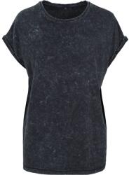 Build Your Brand Lezser női póló Acid Washed - Fekete | 4XL (BY053-1000324719)