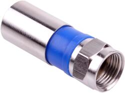 Cabletech F csatlakozó RG6U (6, 8mm) tömörített, gumival, (WTY0620)