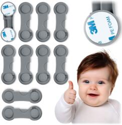 RicoKids Szekrénysorompó 798301 10db, szürke (798301)