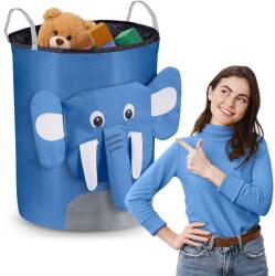 Nukido játékkosár - kék elefánt (740227) - pabex
