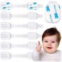 RicoKids Szekrénysorompó 798100 6db fehér (798100)