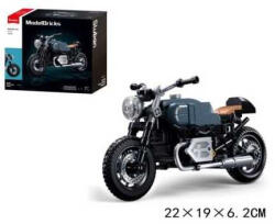 Sluban Model Bricks - Acélkék RNINEMS motor építőjáték készlet (M38-B1134)