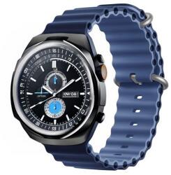 DEVIA DELUXE SPORT6 pótszíj (egyedi méret, kicsi, szilikon, állítható, hullám) SÖTÉTKÉK/VILÁGOSKÉK Apple Watch Series 5 40mm, Watch Series 4 40mm, Watch Series 3 38mm (GP-160664)
