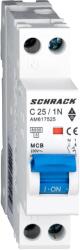 Schrack Intrerupator, Automat, AMPARO, 1UH, Bipolar, 1P+N, Curba, C, 25A, 6kA (AM617525)