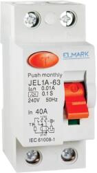 ELMARK Intreruptor automat diferential Elmark JEL1A RCD TIP A AC DC 2P 63A 100MA 40562, (40562)