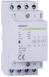Noark Contactor modular 20 A cont 220/230 V 2 NC + 2 NO contact 102410 Ex9CH20 22 220/230V 50/60Hz Noark (102410)