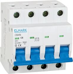 ELMARK Siguranta electrica automata Elmark 64N 6A 4P Curba B 41806N, (41806N)