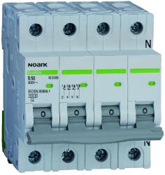 NOARK Electric Intrerupator automat Siguranta 3P+N 1A 6KA caracteristica C Noark Ex9BN 100150 (100150)