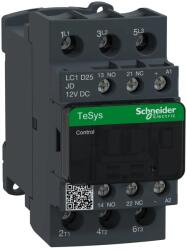 SCHNEIDER TeSys Deca contactor 3P(3 NO) - AC-3 - = 440 V 25 A bobina 12 V DC Schneider LC1D25JD (LC1D25JD)