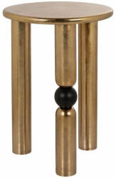 Richmond Interiors Richmond Marshall 38 Alumínium Kisasztal Arany Fekete Gömb Díszítéssel (KHM-8831)