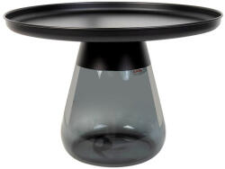 KARE Design KARE Bottiglia Smoke 60 Acél-Üveg Dohányzóasztal Fekete (KHM-87470)