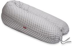 Scamp Perna de gravide si alaptare cu husa detasabila din bumbac, 150 cm, Pick Gray (PG097)
