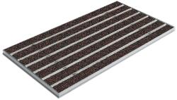 ACO Ștergător de picioare încastrabil ACO Self Vario, cu ramă din aluminiu și grătar insertie textila pentru exterior, maro, 750x500x30mm Pres