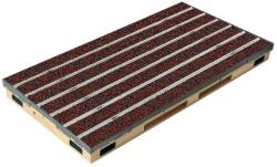 ACO Ștergător de picioare încastrabil ACO Vario 2.0 Hybrid, cu tavă din beton cu polimeri și grătar insertie textila pentru exterior, rosu, 750x500x80mm Pres