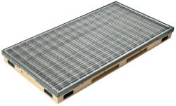 ACO Ștergător de picioare încastrabil ACO Vario 2.0 Hybrid, cu tavă din beton cu polimeri și grătar rețea ochiuri 30/10, 750x500x80mm Pres