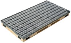 ACO Ștergător de picioare încastrabil ACO Vario 2.0 Hybrid, cu tavă din beton cu polimeri și grătar benzi textile si cauciucate, 1000x500x80mm Pres