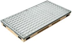ACO Ștergător de picioare încastrabil ACO Vario 2.0 Hybrid, cu tavă din beton cu polimeri și grătar rețea V, 750x500x80mm Pres