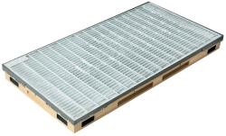 ACO Ștergător de picioare încastrabil ACO Vario 2.0 Hybrid, cu tavă din beton cu polimeri și grătar rețea ochiuri 30/10, B125, 750x500x80mm Pres