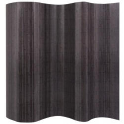 vidaXL Paravan de cameră din bambus, gri, 250 x 165 cm (244611)